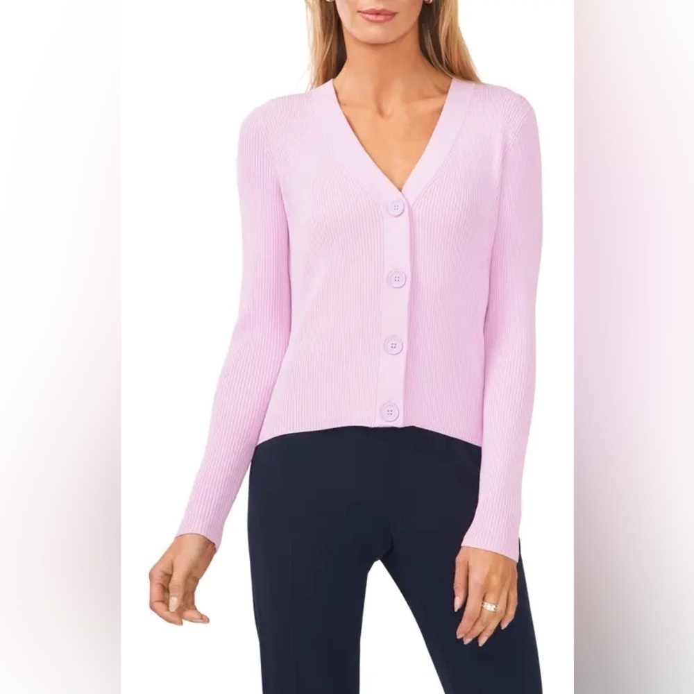 Halogen Purple Rib Cardigan used once Xl